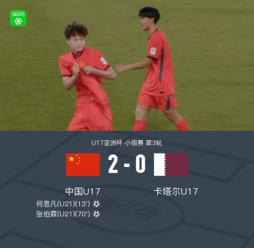 乐鱼体育官方入口-挺进世少赛！国少2-0卡塔尔奇迹出线，何思凡、张伯霖建功
